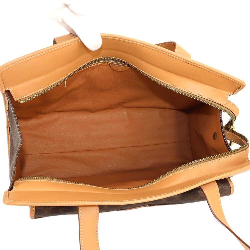 Celine Macadam Shoulder Bag Leather Brown - Picture 6 of 8